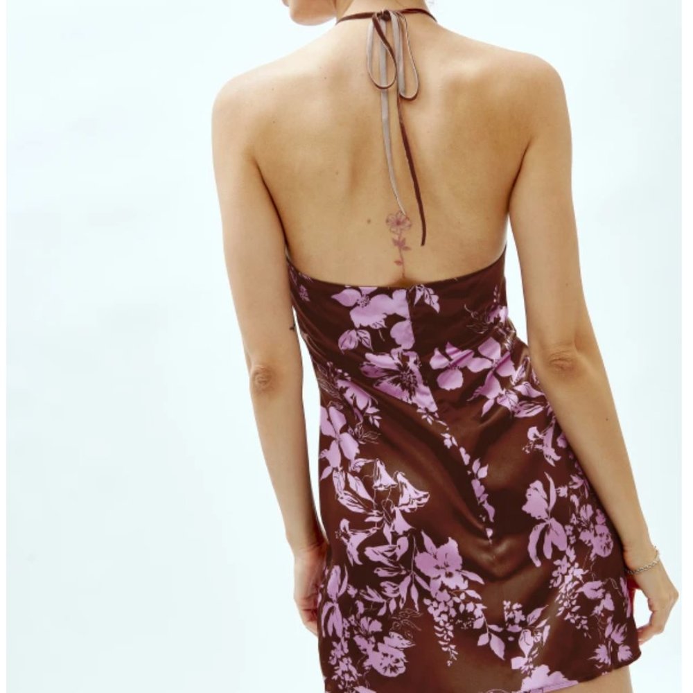 ✨SALE✨ Reformation Poppie Silk Dress - Floral - Picture 3 of 8